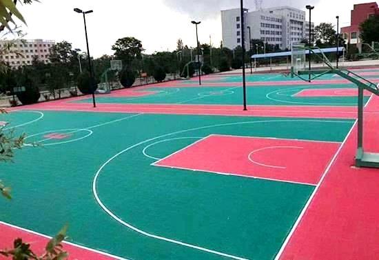 山东塑胶篮球场